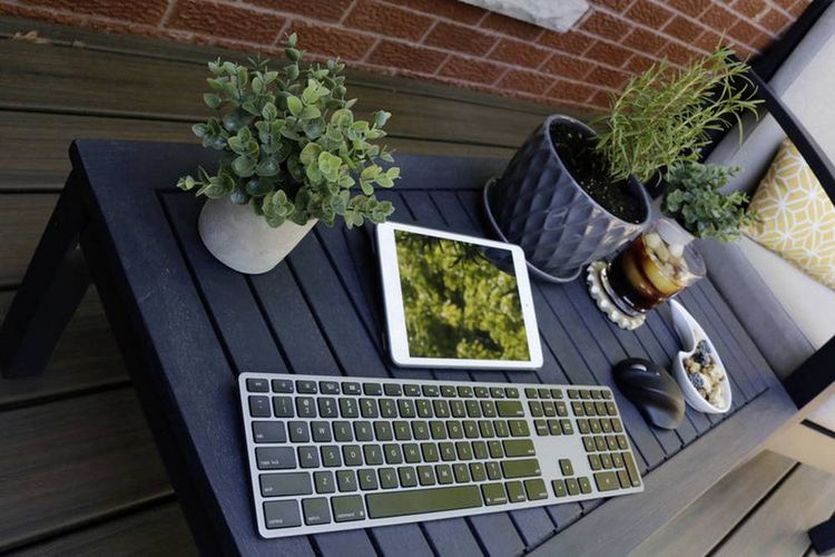 Produktbild: Matias FK418DCB-DE Wireless USB-C&reg; Aluminum Keyboard for Mac Kabellos Tastatur Deutsch, QWERTZ, Mac Space Grau