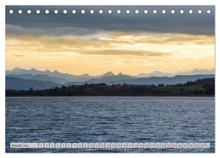 Produktbild: Der malerische Pf&auml;ffikersee (Tischkalender 2026 DIN A5 quer), CALVENDO Monatskalender