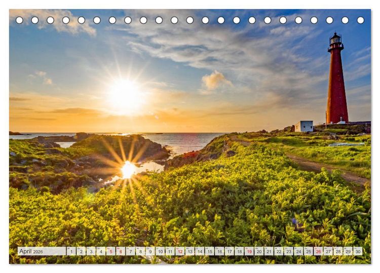 Produktbild: Vom Nordkap zum S&uuml;dkap (Tischkalender 2026 DIN A5 quer), CALVENDO Monatskalender
