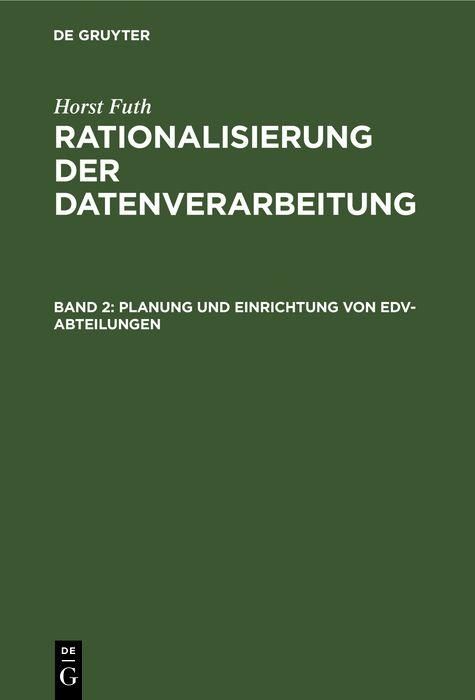 Produktbild: Planung und Einrichtung von EDV-Abteilungen