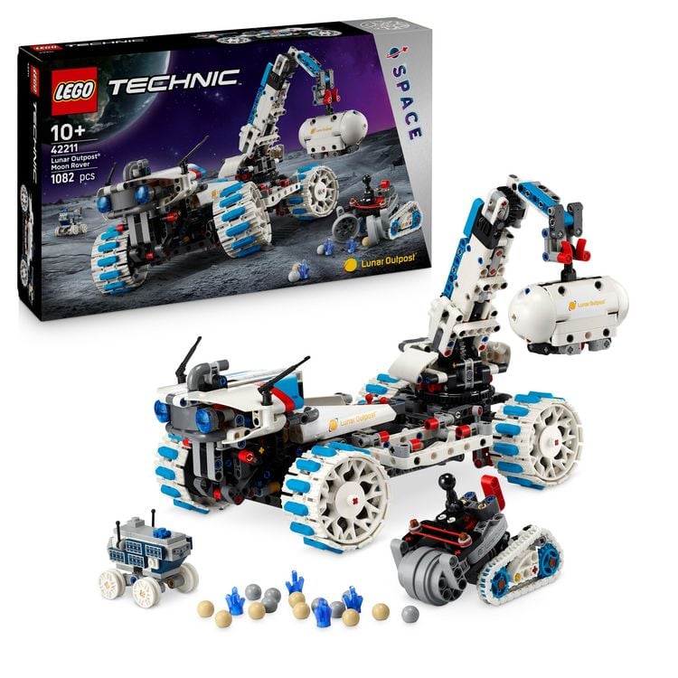 Produktbild: LEGO Technic Lunar Outpost Mondrover-Raumfahrzeug 42211, Spielzeug