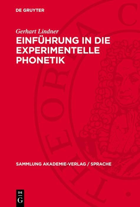 Produktbild: Einf&uuml;hrung in die experimentelle Phonetik