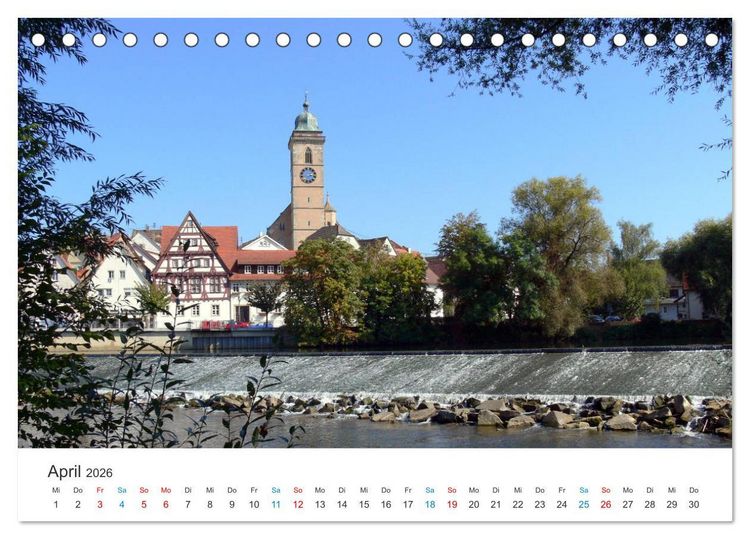 Produktbild: Rund um N&uuml;rtingen (Tischkalender 2026 DIN A5 quer), CALVENDO Monatskalender