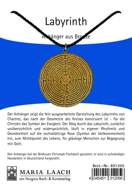 Produktbild: Halsanh&auml;nger Labyrinth bronze