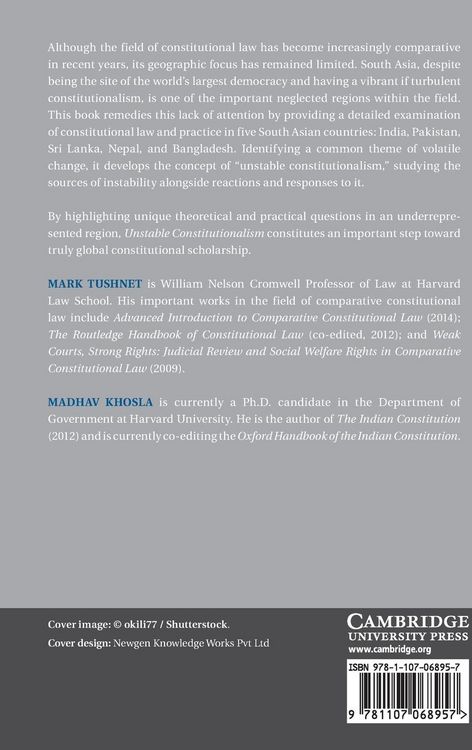 Produktbild: Unstable Constitutionalism