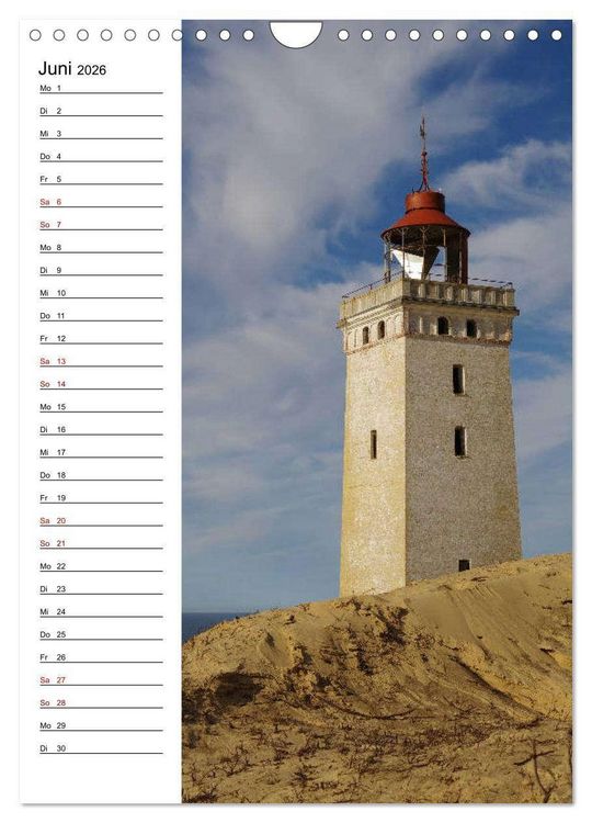 Produktbild: Leuchtt&uuml;rme in D&auml;nemark (Wandkalender 2026 DIN A4 hoch), CALVENDO Monatskalender
