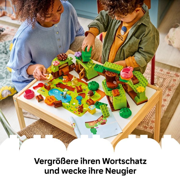 Produktbild: LEGO DUPLO 10480 Wald mit wilden Tieren, Bauspielzeug, Geschenkidee f&uuml;r Kleinkinder
