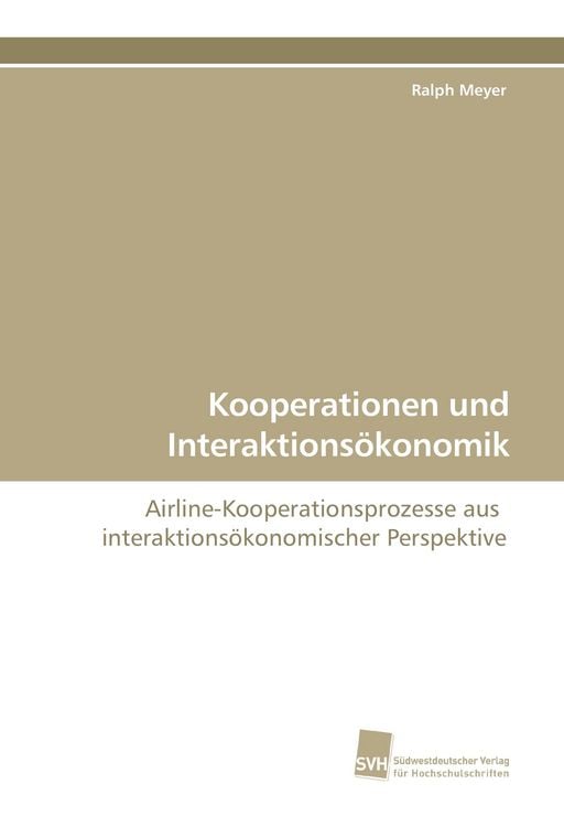 Produktbild: Kooperationen und Interaktions&ouml;konomik