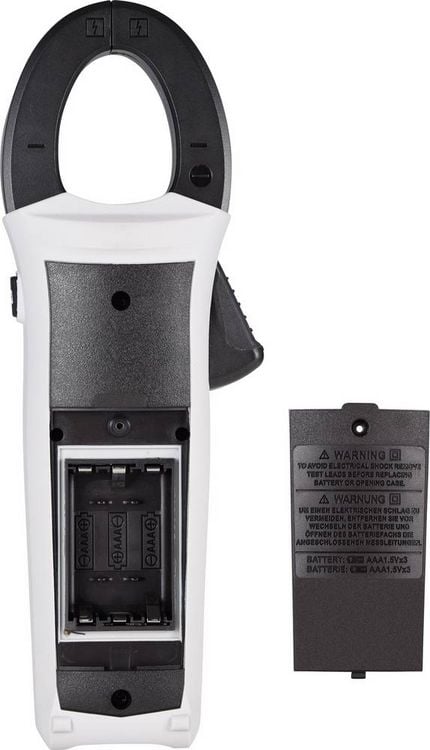 Produktbild: VOLTCRAFT VC-750 E Stromzange, Hand-Multimeter digital Spritzwassergesch&uuml;tzt (IP54) CAT IV 600 V Anzeige (Counts): 6000