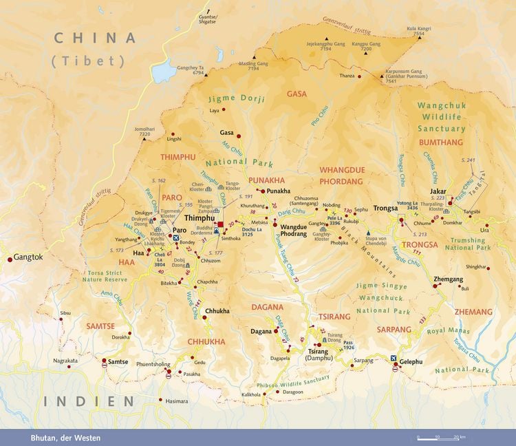 Produktbild: TRESCHER Reisef&uuml;hrer Bhutan