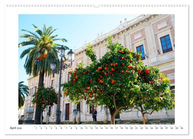Produktbild: Sevilla Eine Stadt zum Tr&auml;umen (Wandkalender 2026 DIN A2 quer), CALVENDO Monatskalender