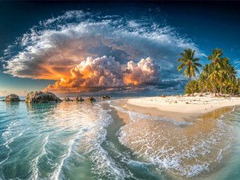 Produktbild: CALVENDO Puzzle Wellen tragen das Licht | 1000 Teile Lege-Gr&ouml;&szlig;e 64x48cm Foto-Puzzle f&uuml;r gl&uuml;ckliche Stunden