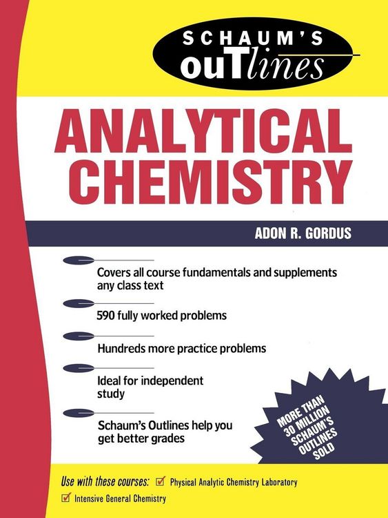 Produktbild: SCH ANALYTICAL CHEMISTRY