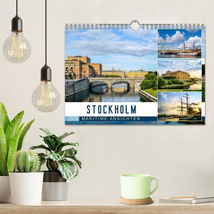 Produktbild: Stockholm - Maritime Ansichten (Wandkalender 2026 DIN A4 quer), CALVENDO Monatskalender