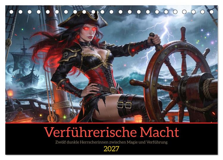 Produktbild: Verf&uuml;hrerische Macht (Tischkalender 2027 DIN A5 quer), CALVENDO Monatskalender