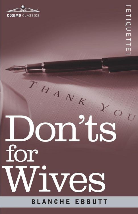 Produktbild: Don'ts for Wives