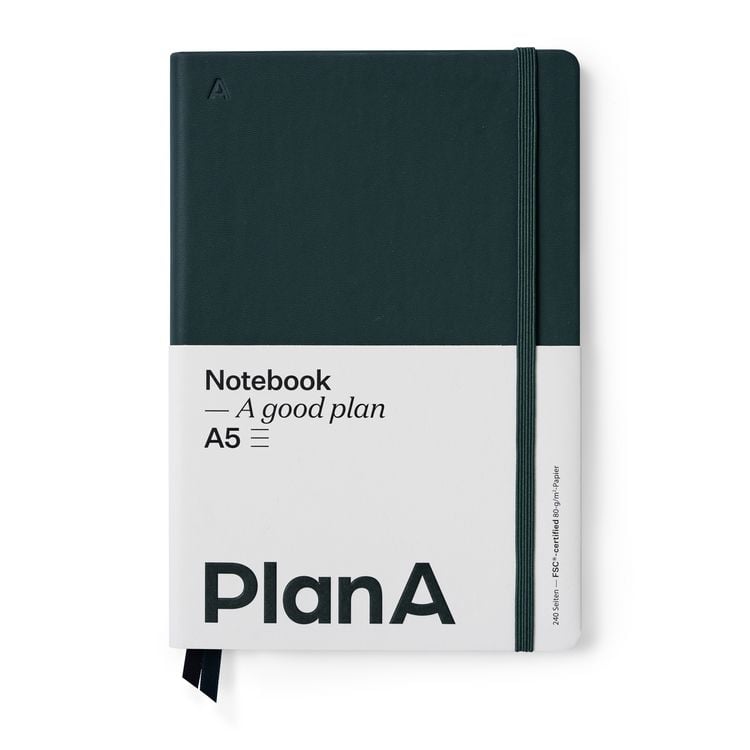 Produktbild: Notizbuch A5 Hardcover Liniert Moss Green