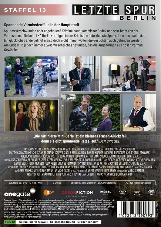 Produktbild: Letzte Spur Berlin Staffel 13 [3 DVDs]