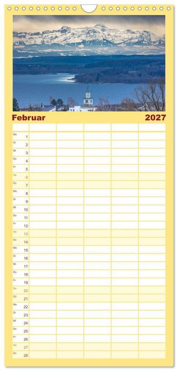 Produktbild: Familienplaner 2027 - &Uuml;berlingen am sch&ouml;nen Bodensee mit 5 Spalten (Wandkalender, 21 x 45 cm) CALVENDO
