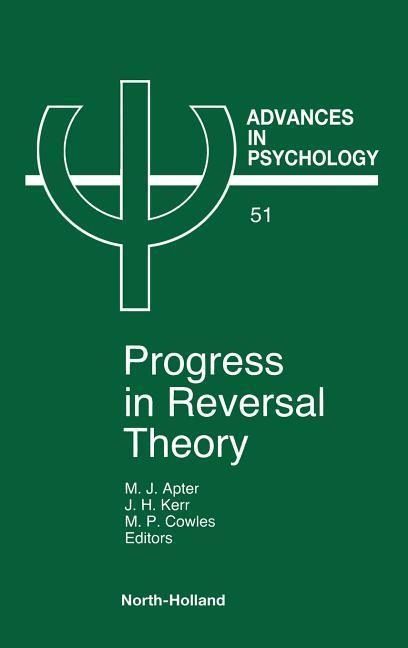 Produktbild: Advances in Psychology V51