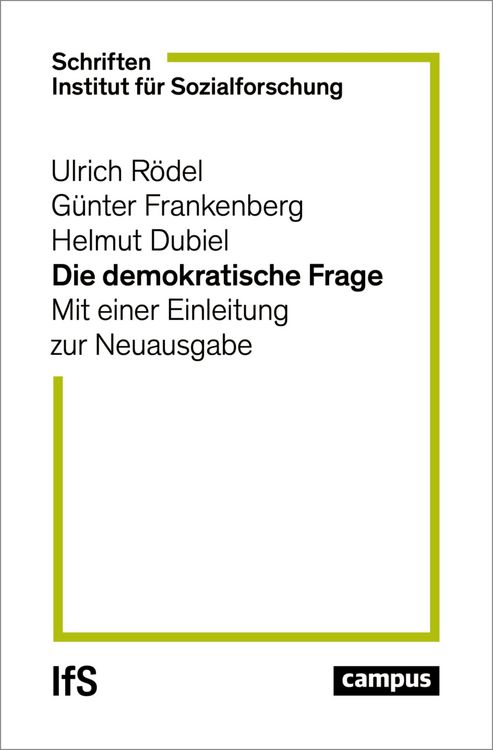 Produktbild: Die demokratische Frage