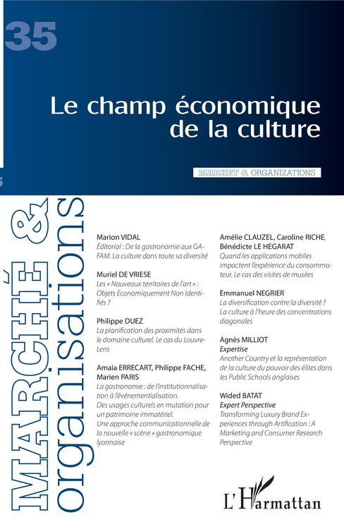 Produktbild: Le champ &eacute;conomique de la culture