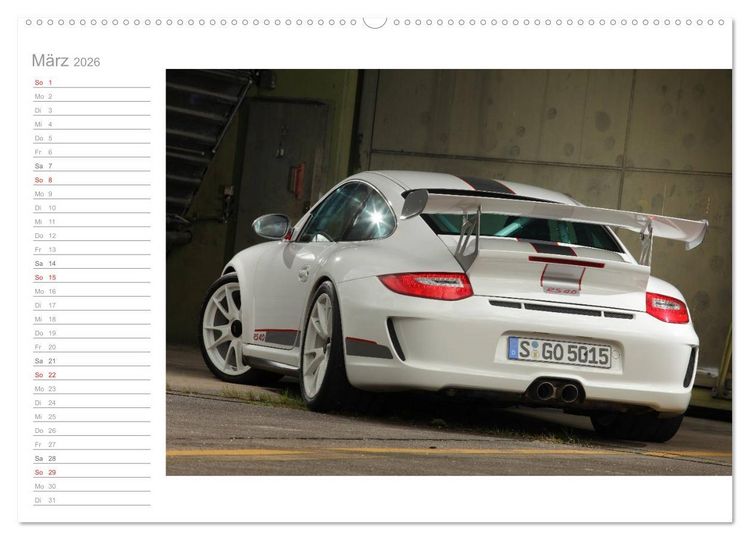 Produktbild: Porsche GT3RS 4,0 (Wandkalender 2026 DIN A2 quer), CALVENDO Monatskalender