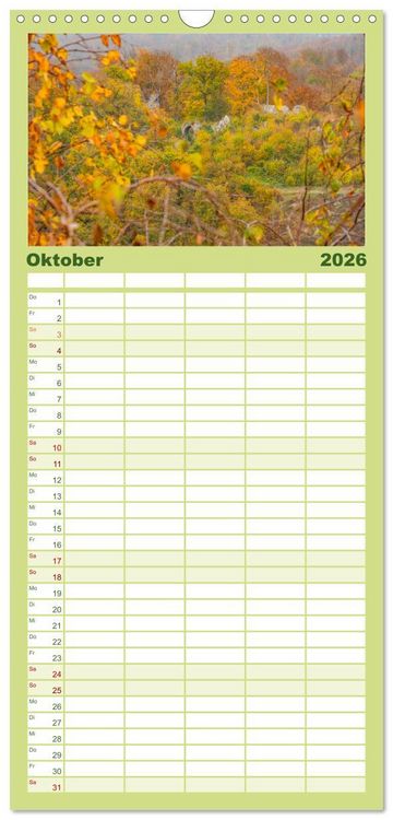 Produktbild: Familienplaner 2026 - Der Harz - eine geheimnisvolle Welt mit 5 Spalten (Wandkalender, 21 x 45 cm) CALVENDO