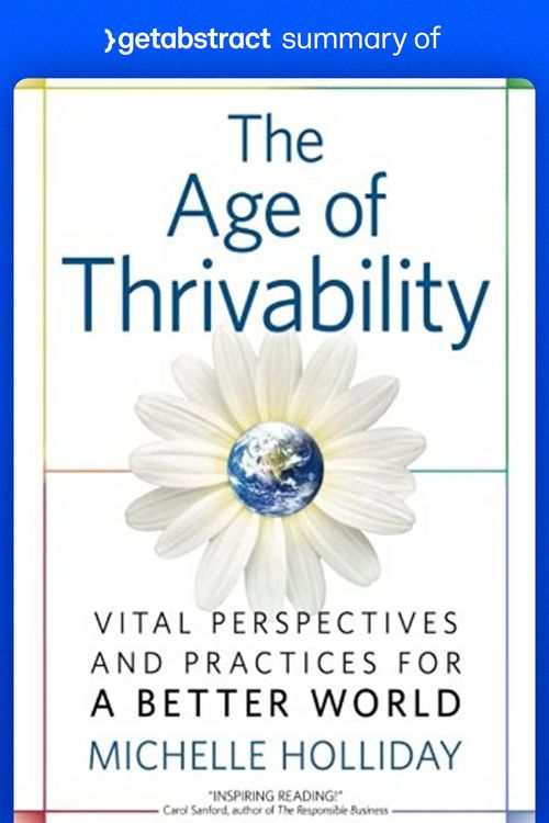 Produktbild: Summary of The Age of Thrivability by Michelle Holliday