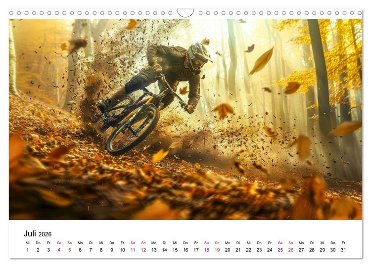 Produktbild: Mountainbike Erlebnisse (Wandkalender 2026 DIN A3 quer), CALVENDO Monatskalender