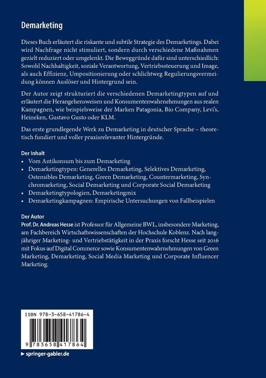 Produktbild: Demarketing