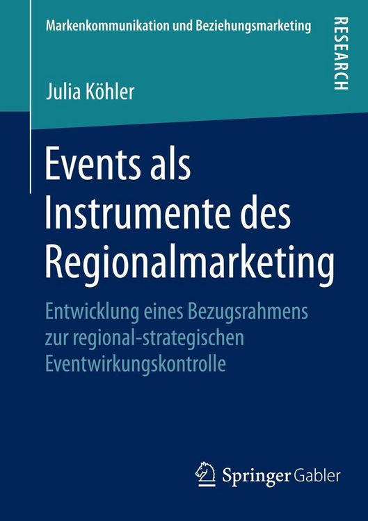 Produktbild: Events als Instrumente des Regionalmarketing