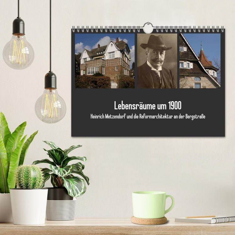 Produktbild: Lebensr&auml;ume um 1900 (Wandkalender 2026 DIN A4 quer), CALVENDO Monatskalender