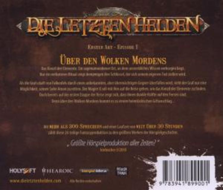 Produktbild: Holy, D :Letzten Helden - Episode 1/2 CDs
