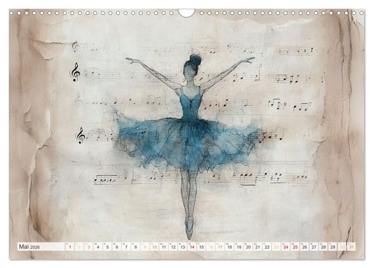 Produktbild: Im Pas de Deux mit der Stille (Wandkalender 2026 DIN A3 quer), CALVENDO Monatskalender