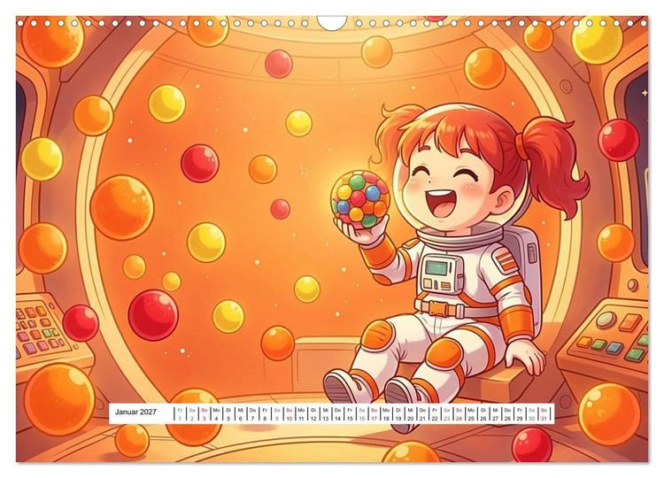 Produktbild: Kleine Astronauten (Wandkalender 2027 DIN A3 quer), CALVENDO Monatskalender