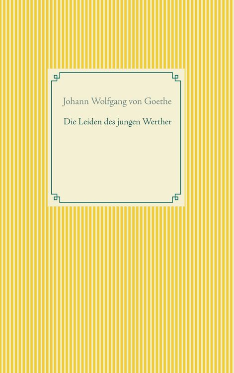 Produktbild: Die Leiden des jungen Werther