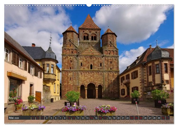 Produktbild: Elsass - Zwischen Rhein und Vogesen (Wandkalender 2026 DIN A2 quer), CALVENDO Monatskalender