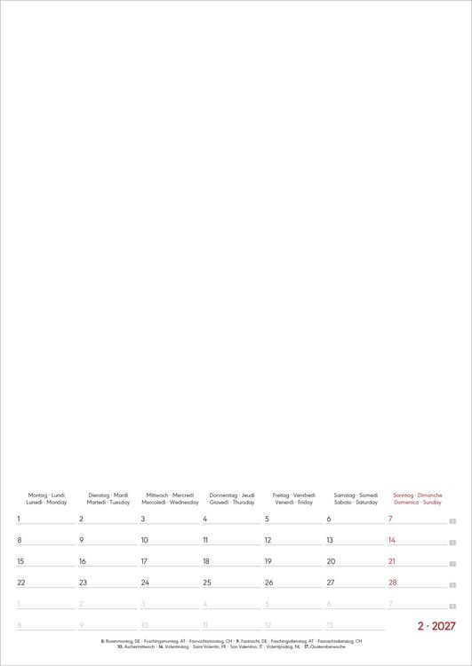 Produktbild: Kreativkalender A4 Notiz 2027