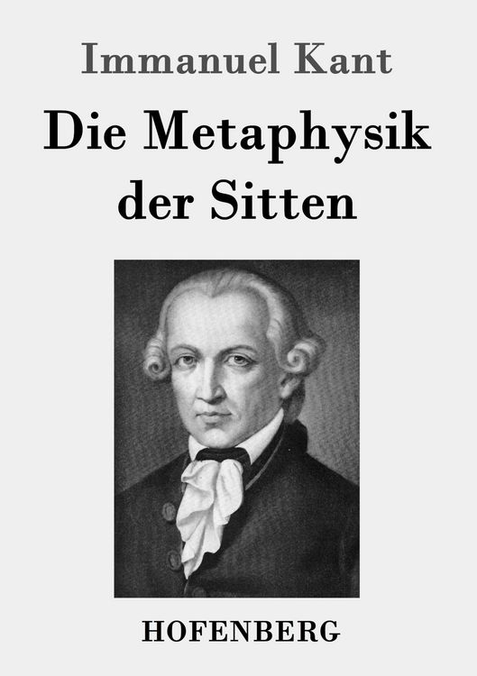 Produktbild: Die Metaphysik der Sitten