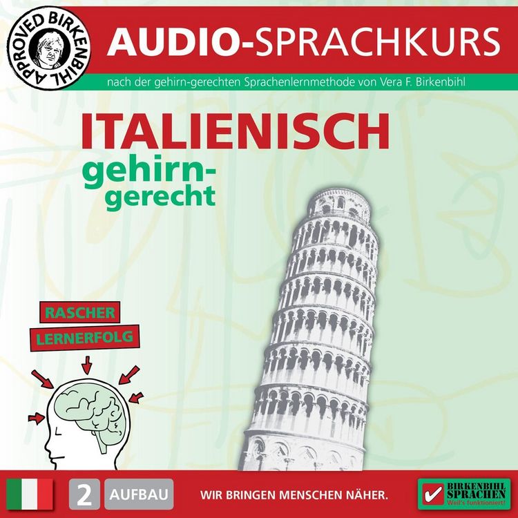 Produktbild: Birkenbihl Sprachen: Italienisch gehirn-gerecht, 2 Aufbau, Audio-Kurs