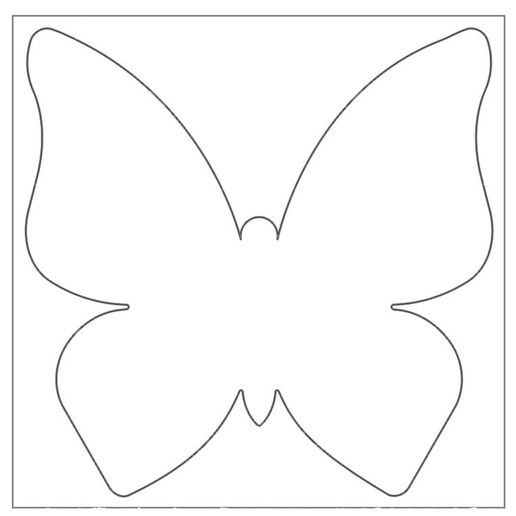 Produktbild: URSUS Kinderbasteln Blanko-Motive Schmetterling, 20 Blatt