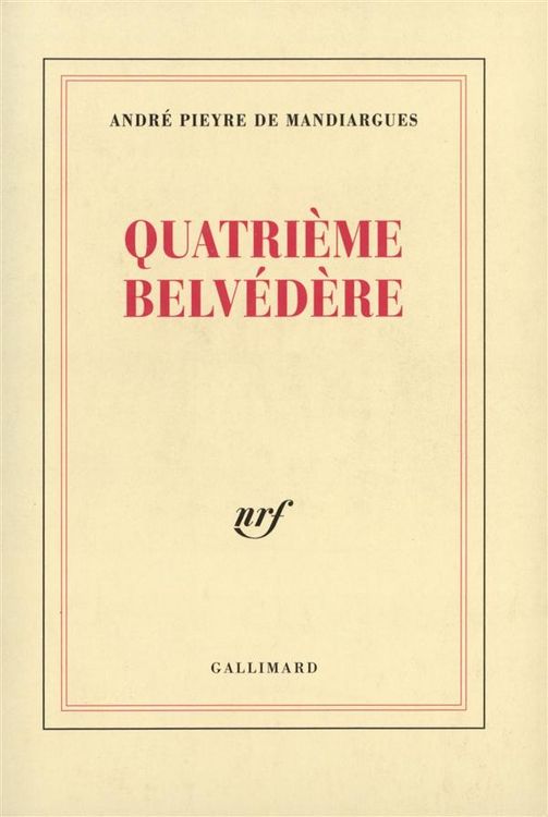 Produktbild: Le quatrième belvédère