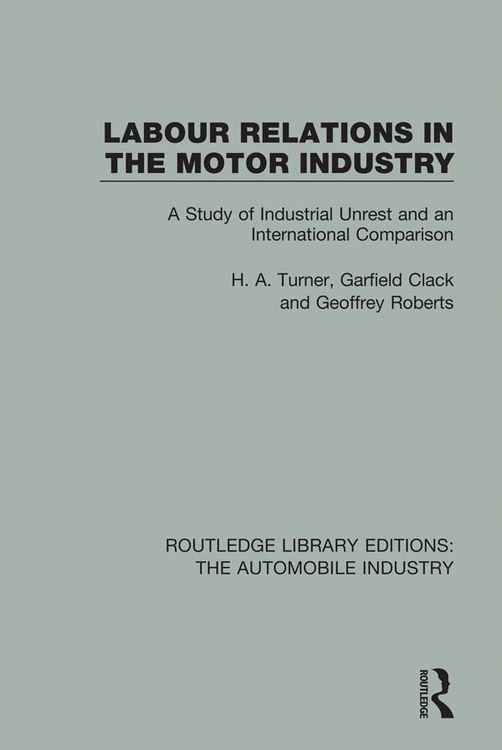 Produktbild: Labour Relations in the Motor Industry