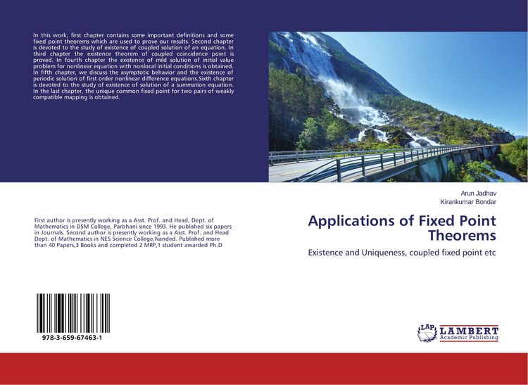 Produktbild: Applications of Fixed Point Theorems