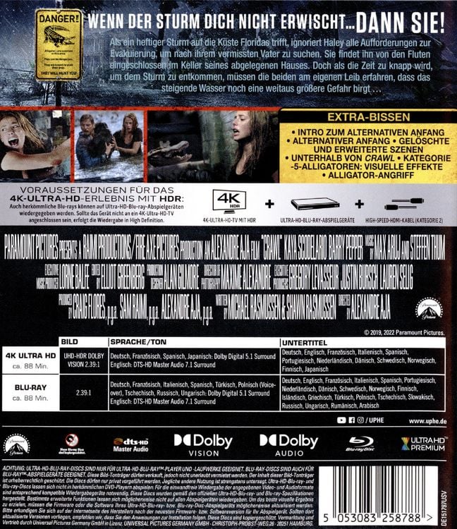 Produktbild: Crawl (4K Ultra HD) (+ Blu-ray)