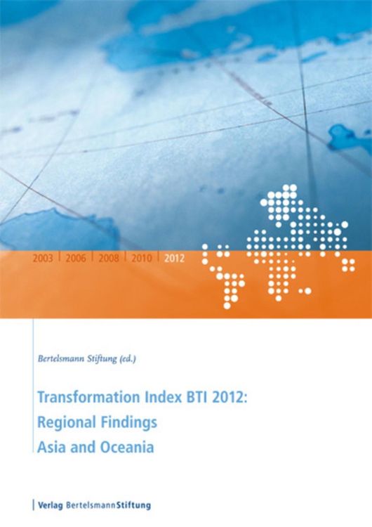 Produktbild: Transformation Index BTI 2012: Regional Findings Asia and Oceania