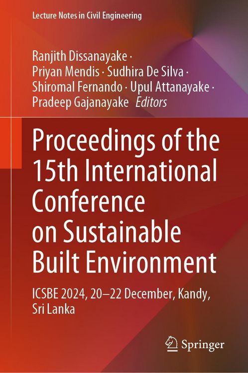 Produktbild: Proceedings of the 15th International Conference on Sustainable Built Environment