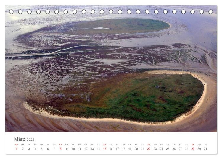 Produktbild: Nordfriesische Inseln im Auge des Fotografen (Tischkalender 2026 DIN A5 quer), CALVENDO Monatskalender
