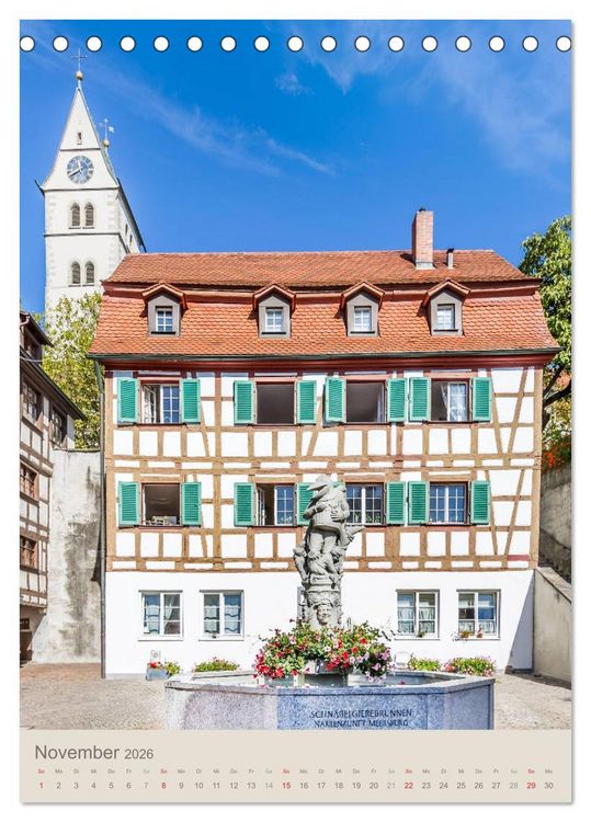 Produktbild: MEERSBURG UND KONSTANZ Historie am Bodensee (Tischkalender 2026 DIN A5 hoch), CALVENDO Monatskalender
